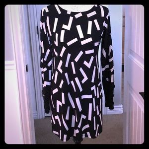 Long sleeve mod/shift dress